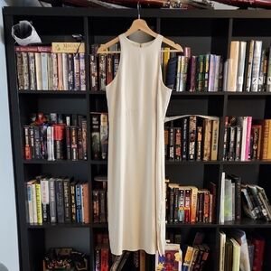 Prologue Elegant Cream Midi Dress